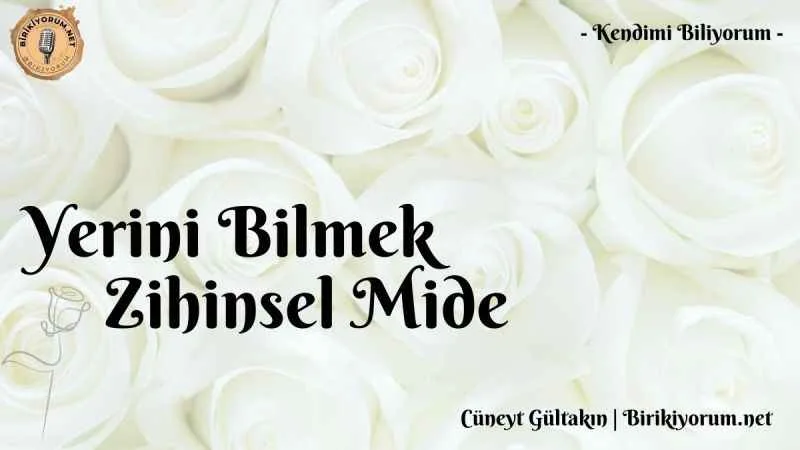 Yerini Bilmek ve Zihinsel Mide