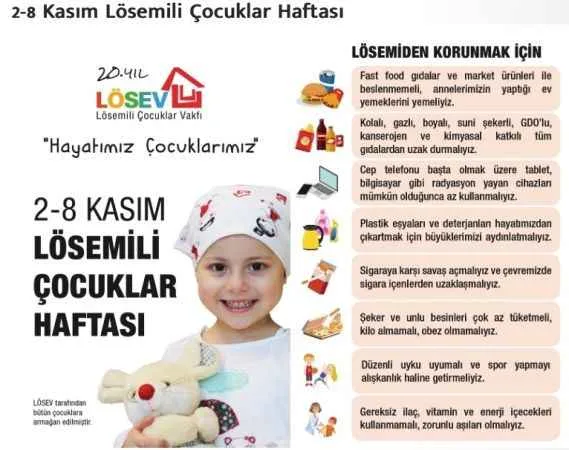 Lösemili Çocuklar Haftası ve LÖSEV