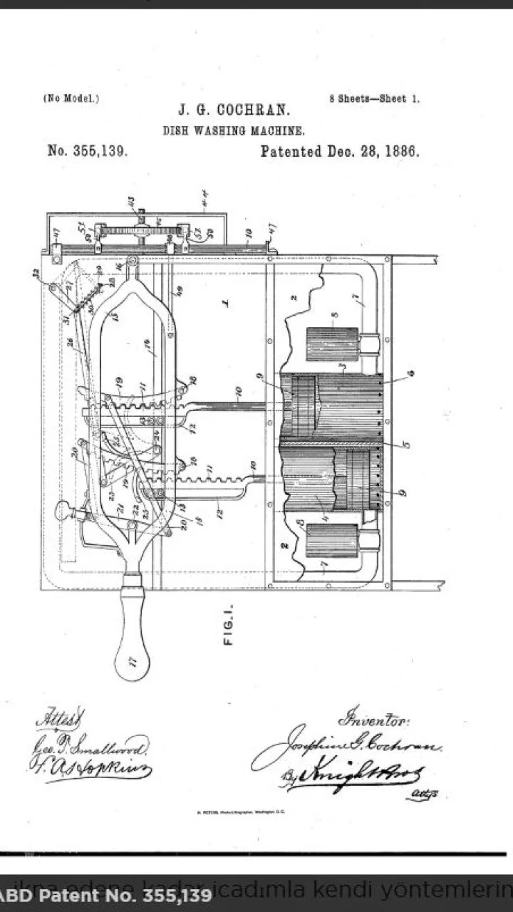 https://www.invent.org/inductees/josephine-garis-cochran sitesinden alınmıştır.