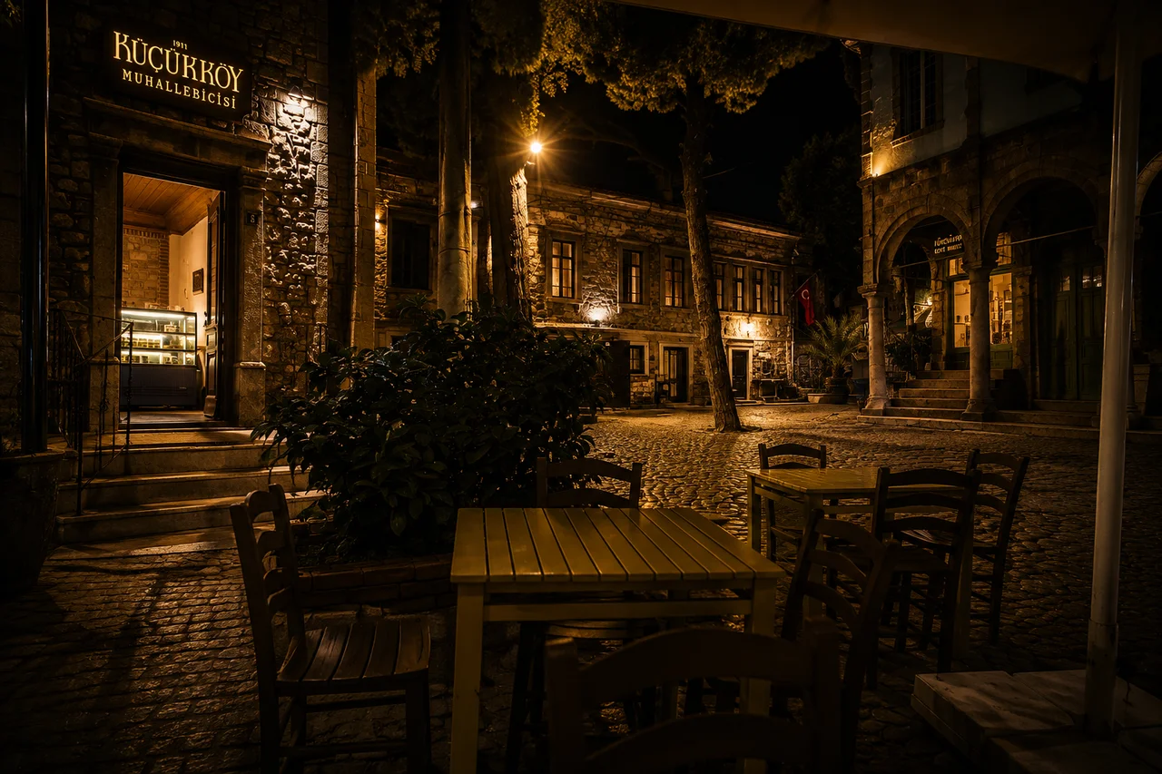 Güneş Battıktan Sonra Küçükköy | Ayvalık'ın Sanat Köyünde Gece