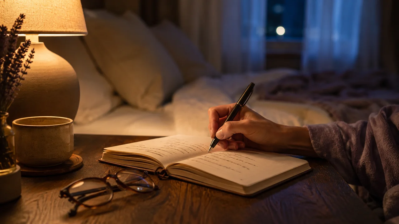 Gece zihni meşgul eden düşünceleri bir deftere yazmak, onları sabaha bırakmayı kolaylaştırabilir.